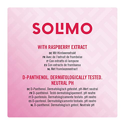 Marca Amazon - Solimo Jabón de manos líquido - Frambuesa & Menta - Pack de 6 (300ml x 6)