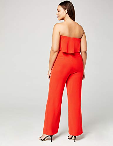 Marca Amazon - TRUTH & FABLE Mono Mujer, Rojo (Red), 38, Label: S