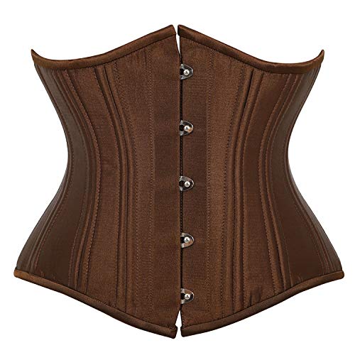 marca blanca Faja Reductora Mujer Abdomen con Gancho cómodo y Ligero Corsé Faja para presumir de Buena Figura sin CosturasbrownXL