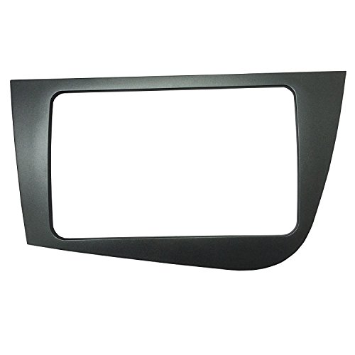 Marco frontal doble din para instalación de radio estéreo para coche