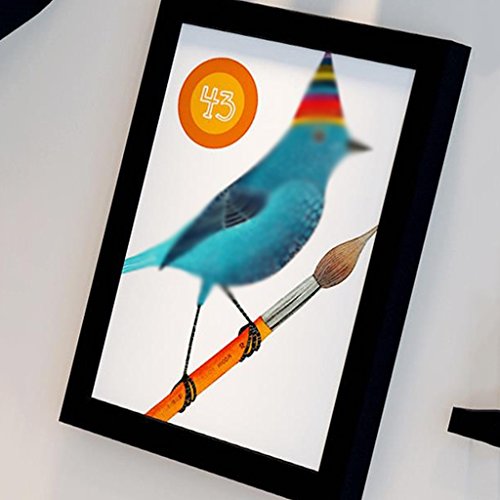 Marco Madera Foto Muro, Creativa Moderna Simple Salón Restaurante Club Foto Marco Colgante Pared Decoración Combinada Dimensional Barra De Efecto Visual Decoración hogareña ( Color : A )