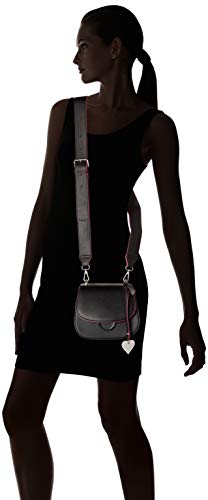 Marco Tozzi 2-2-61012-24 - Bolso de hombro de Sintético Mujer, color Negro, talla 4,5x7x19 cm (B x H x T)