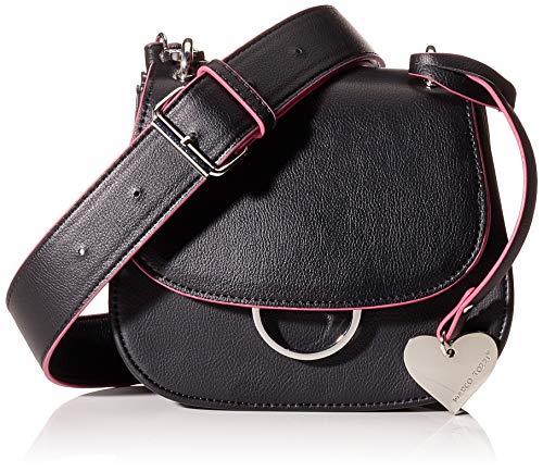 Marco Tozzi 2-2-61012-24 - Bolso de hombro de Sintético Mujer, color Negro, talla 4,5x7x19 cm (B x H x T)
