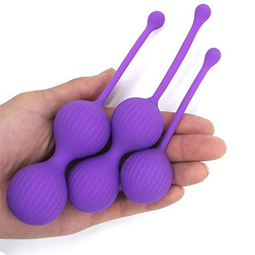 Marilia Pelotas de Ejercicio de músculos pélvicos para Mujeres y niñas Pelotas de Entrenamiento para Principiantes y avanzados (Morado)