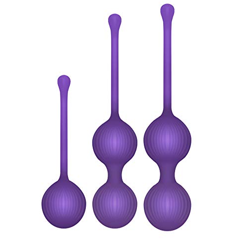 Marilia Pelotas de Ejercicio de músculos pélvicos para Mujeres y niñas Pelotas de Entrenamiento para Principiantes y avanzados (Morado)