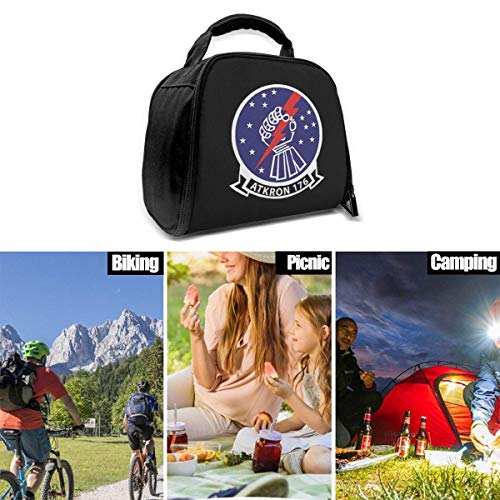 Marina de los EE. UU. VA-176 Bolsa aislada Bolsa de almuerzo Caja de almuerzo aislada Bolsa de mano Bolsa de refrigerador para trabajo de picnic