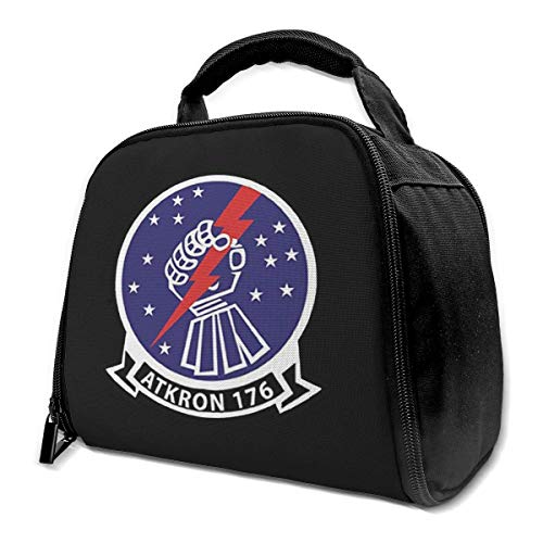 Marina de los EE. UU. VA-176 Bolsa aislada Bolsa de almuerzo Caja de almuerzo aislada Bolsa de mano Bolsa de refrigerador para trabajo de picnic