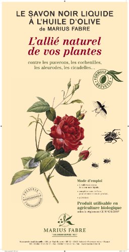 Marius Fabre 'Le Lavoir' jabón suave de aceite de oliva/jabón negro, 1 litro).