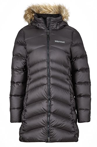 Marmot Wm's Montreal Coat Chaqueta De Plumas Aislante Ligera, 700 Pulgadas Cúbicas, Abrigo para Exteriores, Anorak Agua, Resistente Al Viento, Mujer, Black, M
