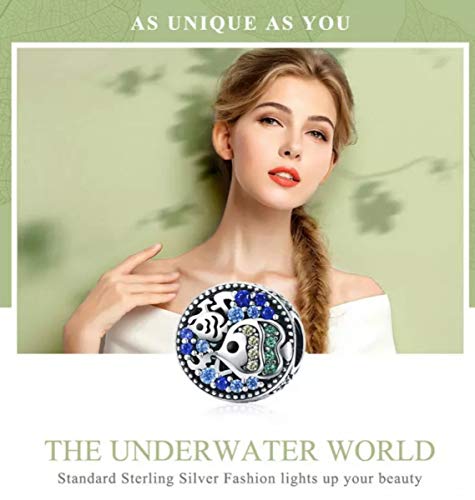 Marni's - Charm Peces Tropicales | Regalos Originales para Mujer | Colgantes Mujer | Compatibles Pulsera Pandora Charm Plata | Regalos para Madres, Amigas, Novia (Peces Tropicales)