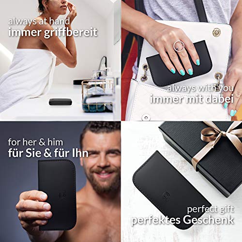 marQus set manicura de 6 piezas de Solingen Alemania - Set de manicura y pedicura para hombre y mujer en estuche, kit de manicura y pedicura ideal para viaje