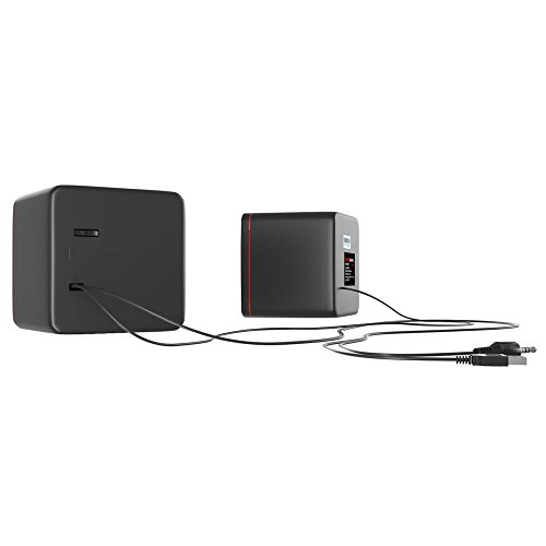 Mars Gaming MAS0 - Altavoces gaming (8W potencia, tamaño compacto, rendimiento graves optimizado, sistema de canal 2.0, sonido 3D, USB, Jack 3.5mm, PC / Mac / Smartphone / Tablet), negro y rojo