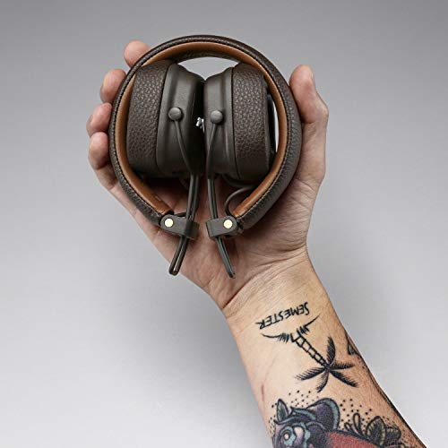 Marshall Major III Auriculares Plegables con Cable, Marrón