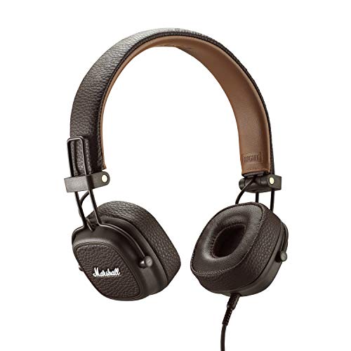 Marshall Major III Auriculares Plegables con Cable, Marrón