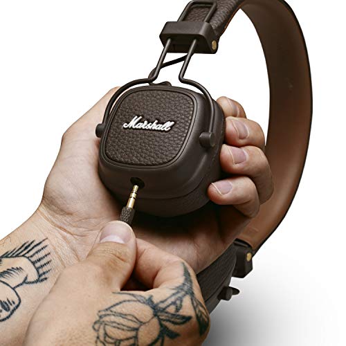 Marshall Major III Auriculares Plegables con Cable, Marrón