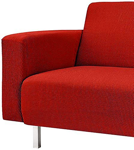 Martina Home Tunez - Funda elástica para sofá, Rojo, 4 Plazas (240-270 cm)
