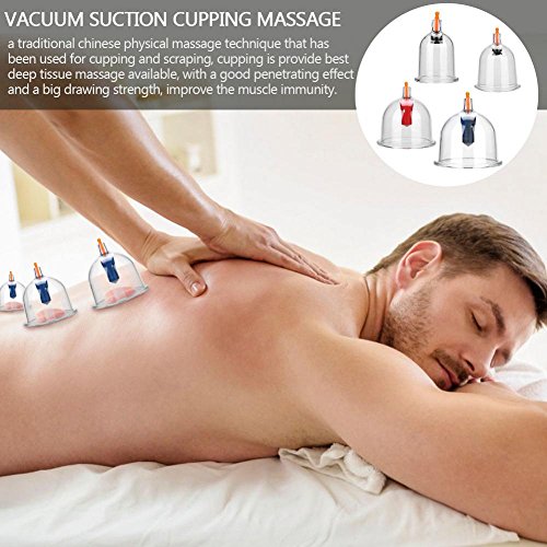 Masaje Ventosa 24 Copa de Vacio Anticelulitico Spa Ahuecamiento masajeador vacio de cuerpo espalda cuello músculos para Alivio dolor de Recuperación de Lesión Tonificación Cuidado de Belleza