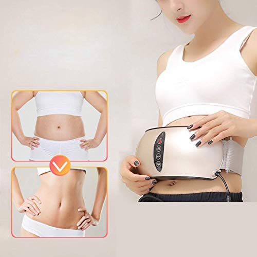 Masajeador Abdominal con Calefacción, Tratamiento De Adelgazamiento del Cuerpo, Alivio del Dolor Y Prevención De Lesiones, Fisioterapia Eléctrica, Masajeador De Vientre,Pink