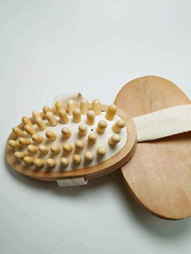 Masajeador anticelulítico Cepillo de circulación Corporal Sauna de Madera Sauna SPA para pies Cuerpo Cuello Cabeza Pierna Alivio del Dolor