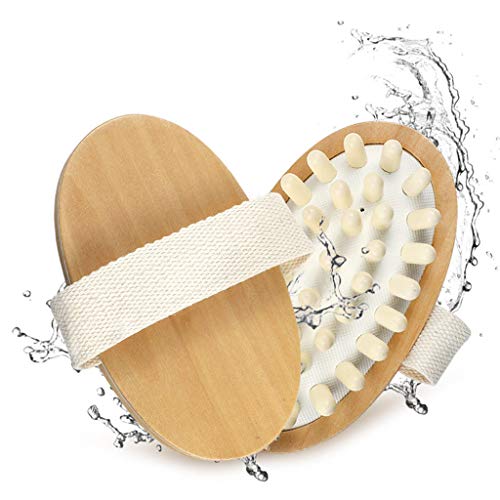 Masajeador anticelulítico Cepillo de circulación Corporal Sauna de Madera Sauna SPA para pies Cuerpo Cuello Cabeza Pierna Alivio del Dolor