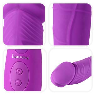 Masajeador con 10 Modos, Impermeable, Heathy y Safty, Púrpura