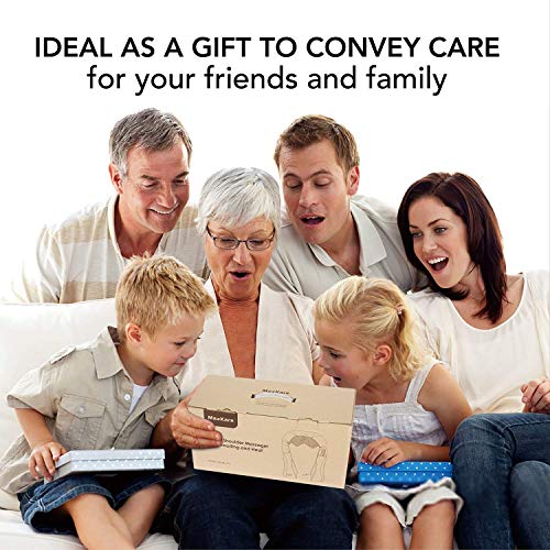 Masajeador Cuello Cervical Espalda Eléctrico, Masajeador de Hombros con Calor para Relajar y Aliviar los Dolores de los Músculos