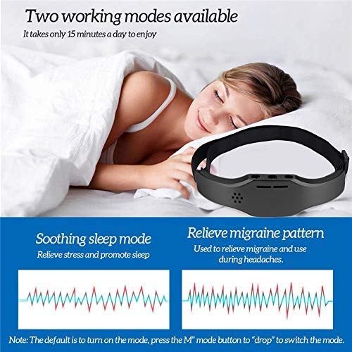 Masajeador de cabeza, Instrumento para dormir, Masajeador de cabeza eléctrico, Instrumento de masaje para dormir Tratar el insomnio, Aliviar el dolor de cabeza Aparato relajante