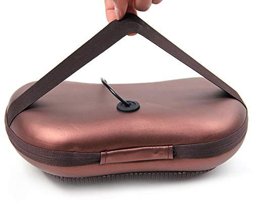 Masajeador de cojín masajeador para coche, casa, oficina, masaje muscular, cuello, espalda, lumbar, piernas y pies, alivia dolores cervicales