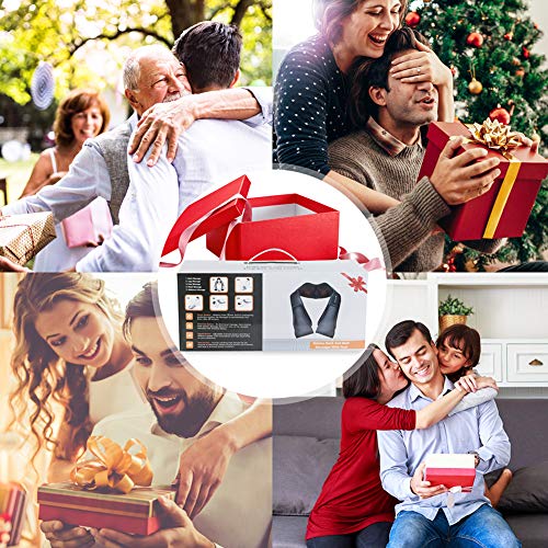 Masajeador de Cuello Hombros Espalda Eléctrico con Función de Calor, Shiatsu Masajeador Cervical, Masaje de Rotación 3D, Velocidad Ajustable, Relajación para Cuello y Hombros en Casa, Oficina o Coche