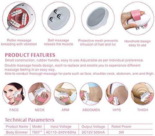 Masajeador de cuerpo completo de mano, masajeador con forma de rodillo 3D anticelulítico,masajeador de espalda Rodillo de mano,masajeador de nudo muscular,masajeador linfático Para el linfedema