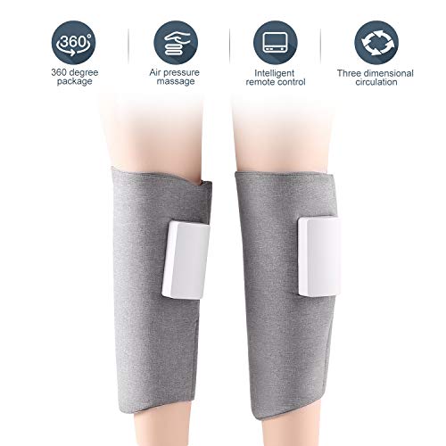 Masajeador de Piernas, Arealer Masaje de Compresión de Aire para Brazos Rodillas y Pies con 3 Modes de Masaje e Intensida, Relajar Músculos Aliviar Edema.