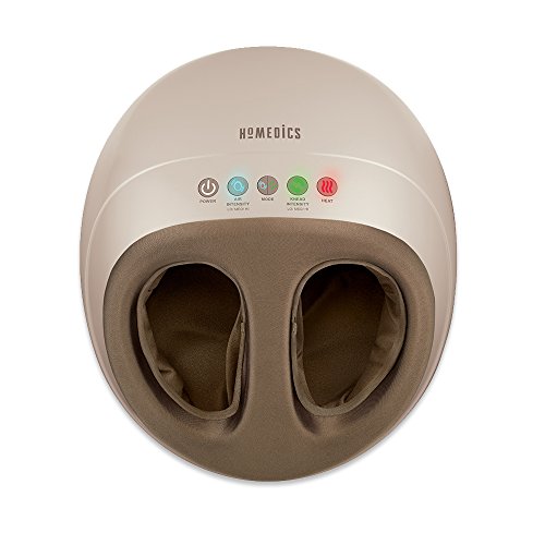 Masajeador de pies HoMedics Shiatsu Air Pro con calor | Compresión de aire, masaje de calentamiento, objetivos nudos y puntos de presión, amasado profundo | Alivia los pies cansados