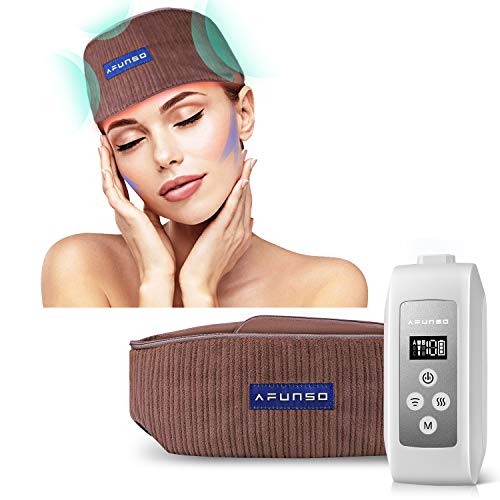 Masajeador eléctrico para la relajación de la cabeza mediante compresión térmica, dispositivo de masaje de cabeza, estimulación del sueño, alivio del estrés promueven la circulación sanguínea.