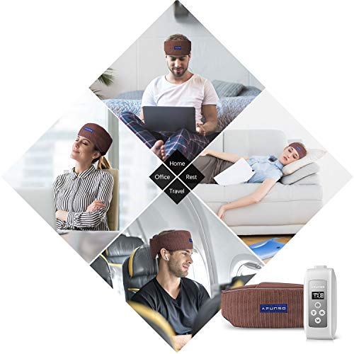 Masajeador eléctrico para la relajación de la cabeza mediante compresión térmica, dispositivo de masaje de cabeza, estimulación del sueño, alivio del estrés promueven la circulación sanguínea.