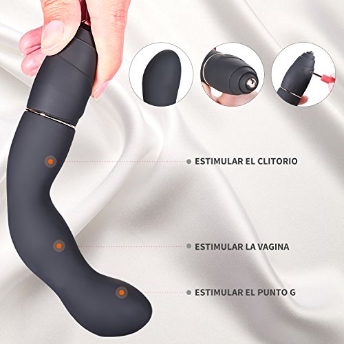 Masajeador Negro, 10 modos de masaje, Heathy y Safty, Super Comodo