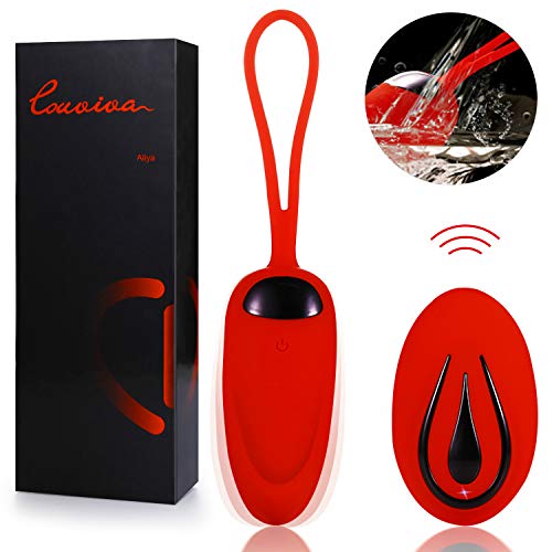 Masajeador para Mujer, 12 Modos de Frecuencia Inalámbrico Control Remoto, Silicona Suave, Impermeable, Carga USB