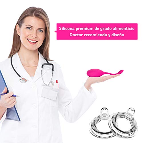 Masajeador Portátil, 10 Modos de Frecuencia, Silicona Suave, Impermeable, Carga USB