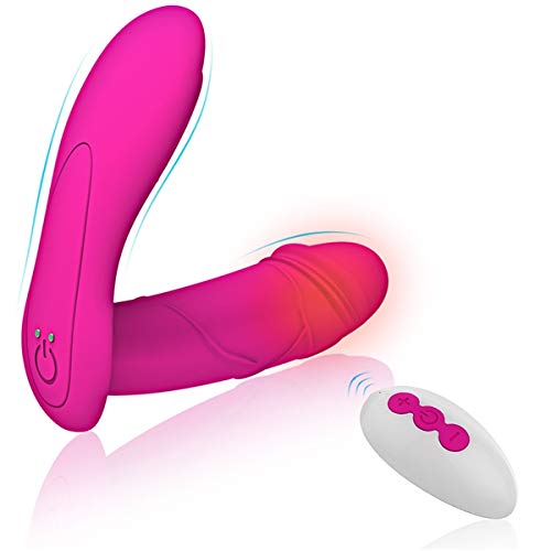 Másajéádor Portatil, Másajéádor Actualizado con Mandó a Distancia para Mujéres, 10 Modos de Másájé, Recargable USB Magnético Cable Cargador, Material de Sílíconá, 100% Impérmeable, Calefaccion