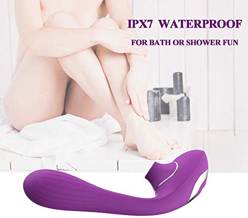 Mạsajeạdor Portátil Succiónạdọr de Clítórîs,3 En 1 Vībrǎdøręș Sęxụạl para Mujęr Puņțó Ġ y Clítøríș, Vībrǎdør Mǎsǎjeǎdor para Mujer Grandes, USB Recargable con Silencioso 10 Modós de Vibrạción Succión