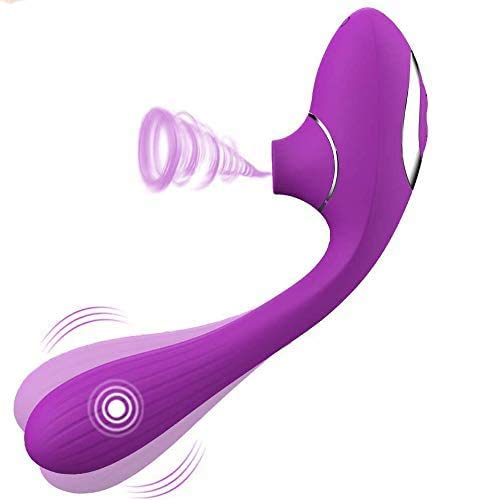 Mạsajeạdor Portátil Succiónạdọr de Clítórîs,3 En 1 Vībrǎdøręș Sęxụạl para Mujęr Puņțó Ġ y Clítøríș, Vībrǎdør Mǎsǎjeǎdor para Mujer Grandes, USB Recargable con Silencioso 10 Modós de Vibrạción Succión