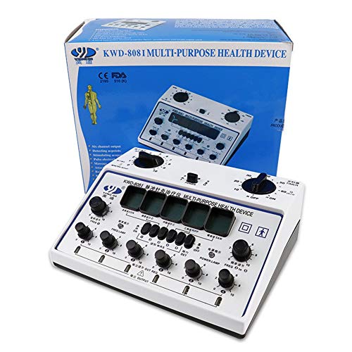 Masajeador Profesional TENS de 6 Canales Estimulador Muscular Equipo de Terapia de Acupuntura Masajeador Corporal Meridiano Máquina de Fisioterapia Electroestimulador Muscular de Relajación Acupuntura