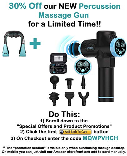 Masajeador Shiatsu de espalda, hombros y cuello con calor - Masaje Cervical - almohada amasadora 3D de tejido profundo para cuello, espalda, hombros, pies, piernas - masaje eléctrico de cuerpo entero