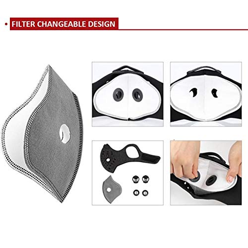 Mascara anticontaminacion mascaras antipolucion Ciclismo máscaras Máscara de Ciclo anticontaminación Ciclismo Cara máscara