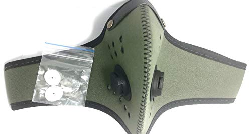 Mascara Bicicleta contaminacion mascarilla anticontaminacion La Cara de la máscara Máscara de Ciclo anticontaminación Ciclismo Cara máscara Black,Freesize