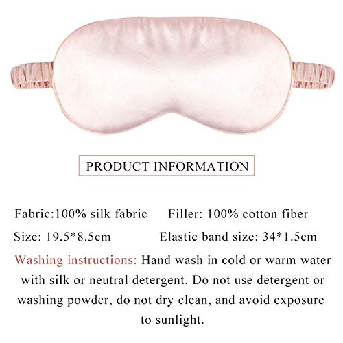 Máscara de dormir de seda suave con sombra de ojos, portátil, para viaje, transpirable, para dormir
