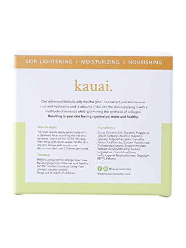 Máscara de té verde Matcha natural de barro para rejuvenecer la piel con efectos antienvejecimiento. Limpiador de la piel para el acné. Crema facial para reducir los poros, líneas finas y arrugas