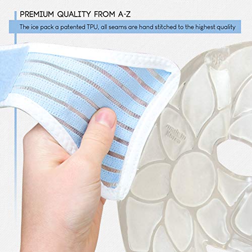 Máscara Facial de refrigeración Paquete de Gel para Dolores de Cabeza, para la Piel, el sueño y Paquete de Hielo para Ojos hinchados de Magic Gel