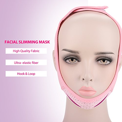 Mascarilla facial adelgazante Adelgazamiento Vendajes Faciales Doble barbilla Pérdida de peso Correas faciales, V Line Mask Cheek Chin Lifting Band, antienvejecimiento y tratamiento facial respirable