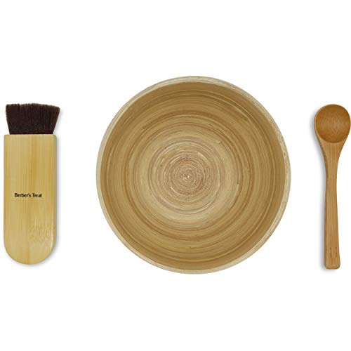 Mascarilla facial de arcilla de bricolaje - recipiente para mezclar bentonita, Rhassoul u otras arcillas y máscaras de curación en casa (Pequeña)