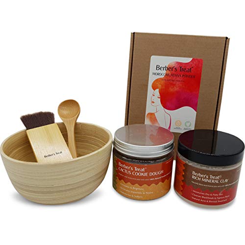 Mascarilla facial de arcilla de bricolaje - recipiente para mezclar bentonita, Rhassoul u otras arcillas y máscaras de curación en casa (Pequeña)